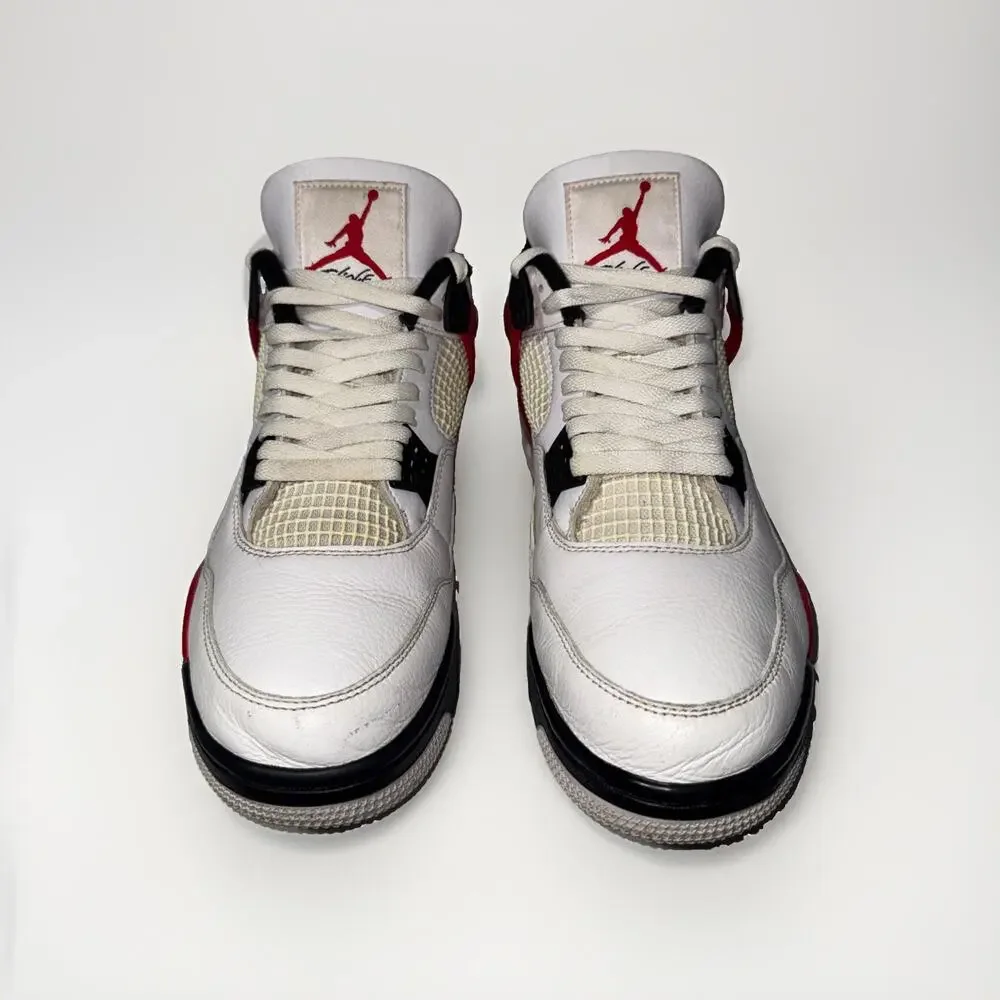 Nike Air Jordan 4 IV Retro Red Cement Mens Size 11 White Fire Black DH6927-161